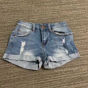 denim shorts